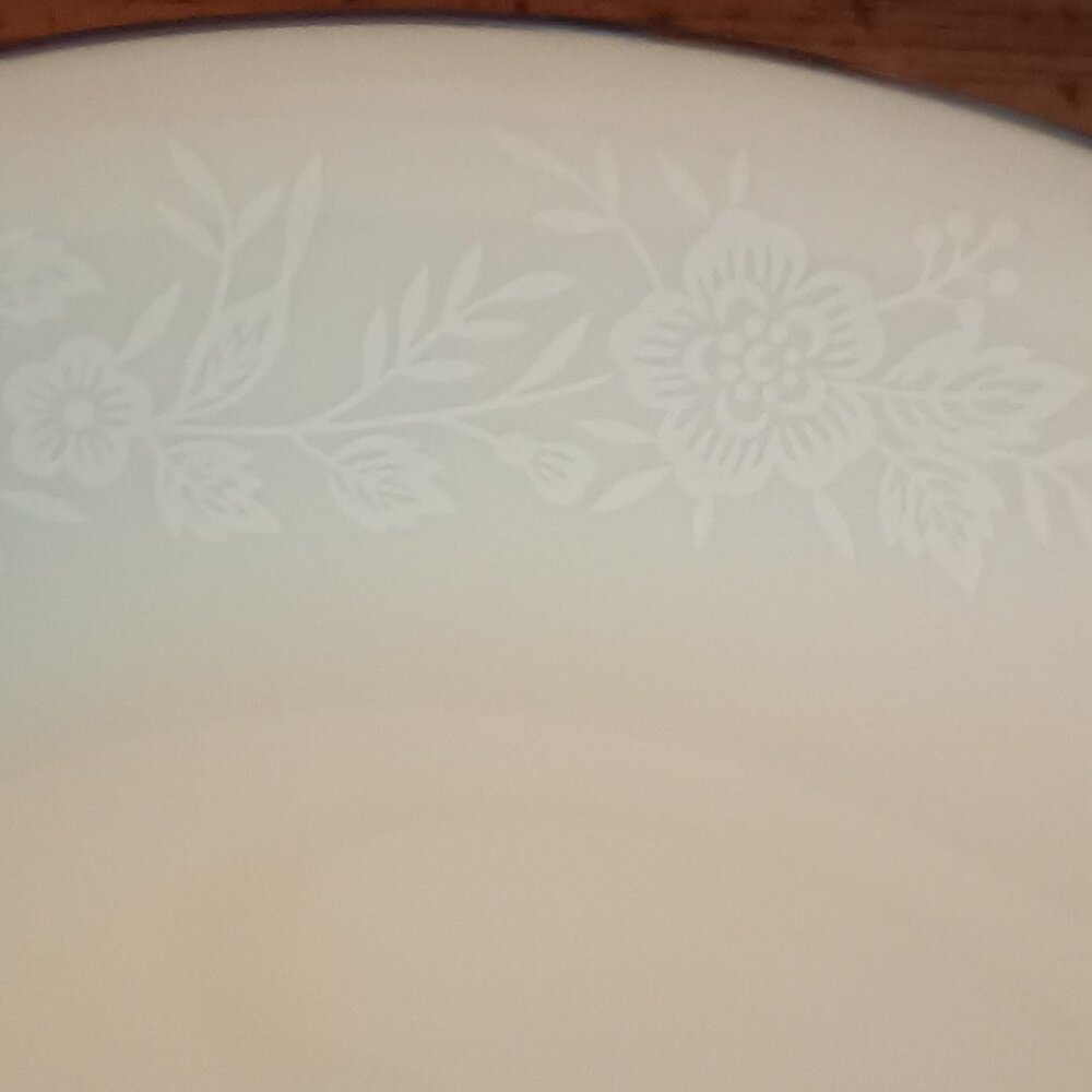 Vintage Flat Cup & Saucer Set, Winterset by American Royalty. 1001 , 8 Available - Picture 5 of 5